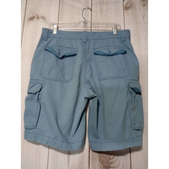 St Johns Bay Shorts Men's 34 Cargo Pockets Blue‎ - Picture 2 of 5